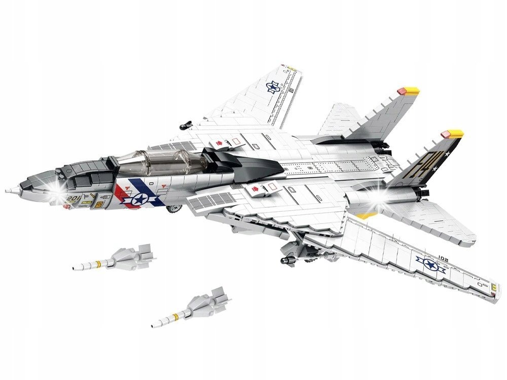 Klocki techniczne F-14 Tomcat 1600 elementów amerykański myśliwiec ZA5301