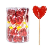 Gumy do żucia, lizaki, dropsy - LIZAKI LIZAK SERCE SERDUSZKO NA WALENTYNKI DZIEŃ BABCI MATKI 16G 60SZT - miniaturka - grafika 1