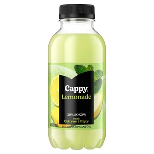 Cappy Lemonade Napój niegazowany smak cytryny i mięty 400 ml - Soki i napoje niegazowane - miniaturka - grafika 1