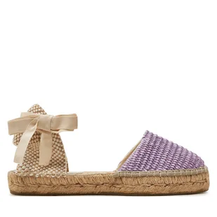 Espadryle Manebi Yucatan Flat Valenciana Espadrilles G 3.3 P0 Fioletowy - Espadryle damskie - miniaturka - grafika 1