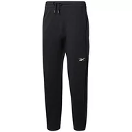 Spodnie męskie - Reebok Spodnie męskie Ts Dreamblend Cotton Pant czarny L - miniaturka - grafika 1