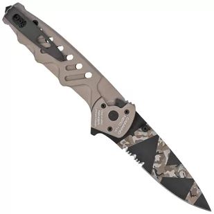 Nóż składany Extrema Ratio Caimano Nero N.A. Ranger LE No 096/250 Tactical Mud Aluminium, Geotech Camo N690 (04.1000.0166/BW/TM) - Noże - miniaturka - grafika 3