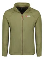 Odzież trekkingowa męska - Geographical Norway Kurtka polarowa "Tug" w kolorze zielonym - miniaturka - grafika 1