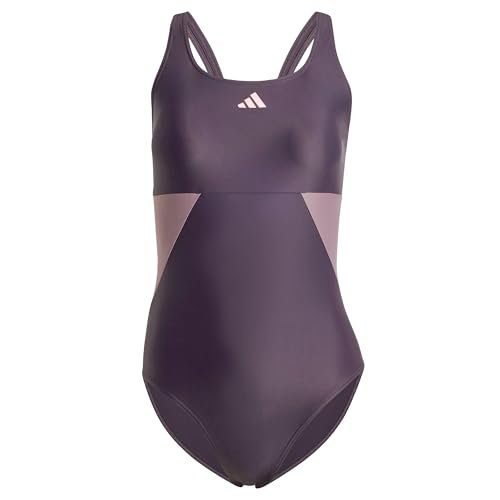 adidas Damski strój kąpielowy w kolorowe bloki, 32, Aurora Czarny, 164