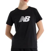 Koszulki sportowe damskie - Koszulka New Balance WT43582BK - czarna - miniaturka - grafika 1