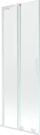Parawany nawannowe - Mexen Velar L parawan nawannowy 2-skrzydłowy rozsuwany 70 x 150 cm, transparent, biały - 896-070-003-01-20 - miniaturka - grafika 1
