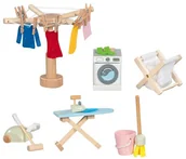 Lalki dla dziewczynek - Drewniane mebelki dla lalek Pralnia Goki - miniaturka - grafika 1
