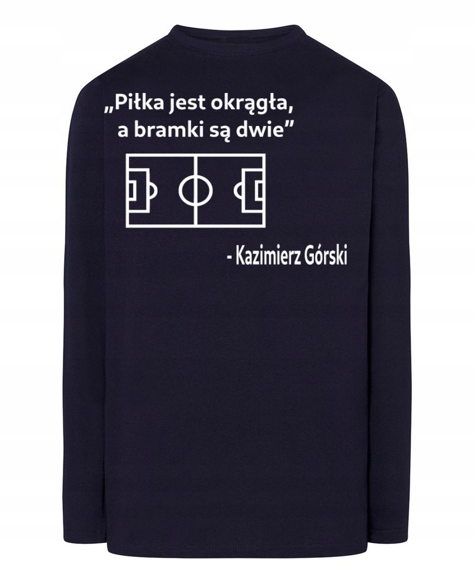 Longsleeve Piłkarski nadruk Motyw Rozm.M