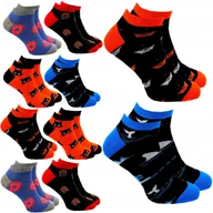 Skarpetki męskie - Stopki Męskie Bawełniane Skarpetki Kolorowe Krótkie Skarpety 10 Par 44/46 - miniaturka - grafika 1