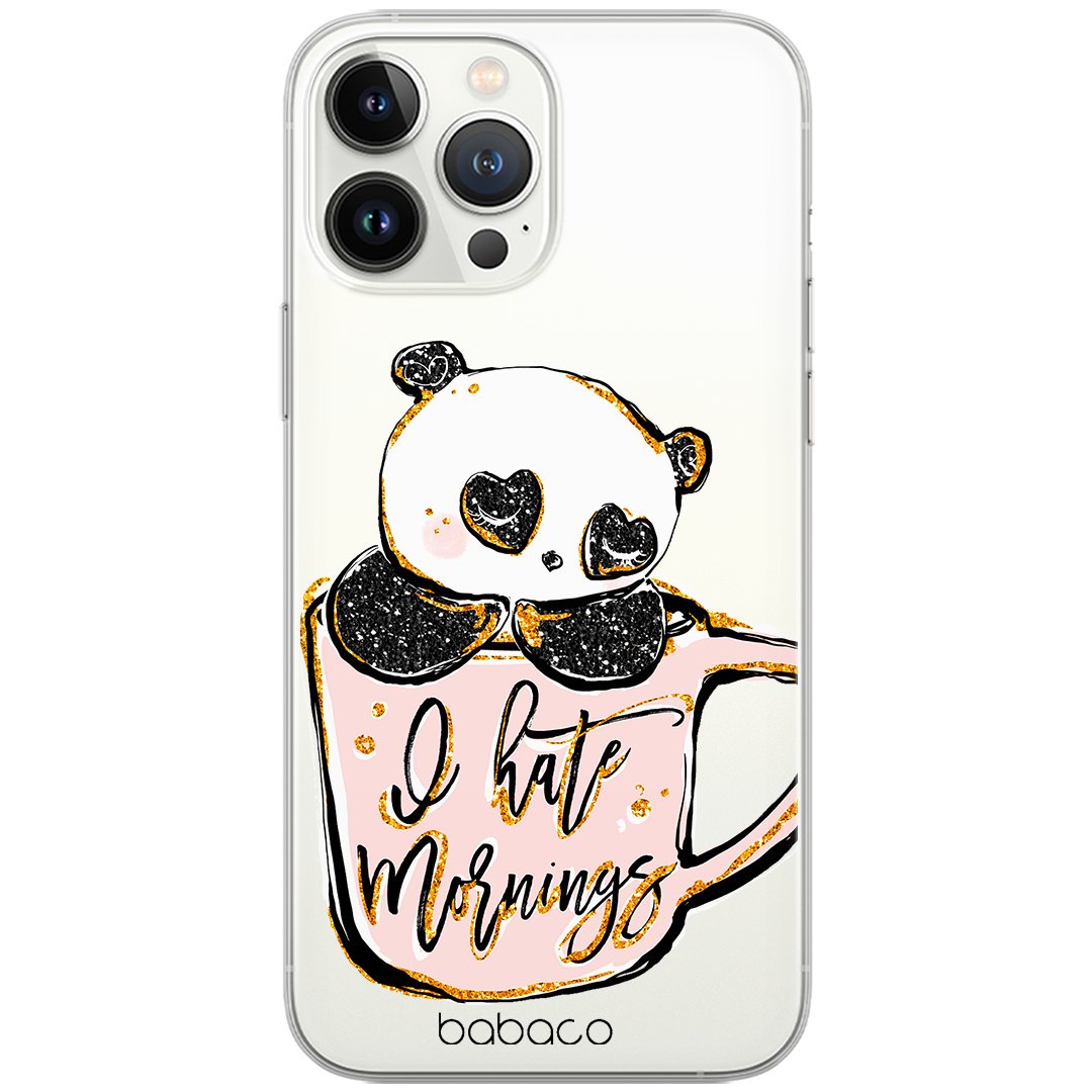 Etui do Samsung A31 Panda 005 Babaco Nadruk częściowy Przeźroczysty