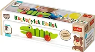 Zabawki interaktywne dla dzieci - Trefl 60659 Drewniana zabawka do ciągnięcia Krokodylek Emilek 60659 - miniaturka - grafika 1