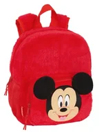 Plecaki - Safta MICKEY MOUSE plecak do przedszkola, dostosowany do wózka, łatwy do czyszczenia, idealny dla dzieci w różnym wieku, wygodny i wszechstronny, jakość i wytrzymałość, 22 x 10 x 27 cm, Czerwone, M, - miniaturka - grafika 1