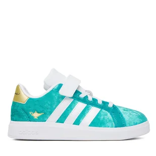 Sneakersy adidas Disney Jasmine Grand Court 2.0 JR4919 Turkusowy - Buty dla dziewczynek - miniaturka - grafika 1