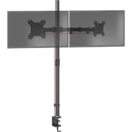Uchwyty do monitorów - Duronic DMT152 Uchwyt na dwa monitory poziomo 2 x 8kg | monitory 13-27 cali długi słupek 100 cm | regulacja kąta +90°/-35° - miniaturka - grafika 1