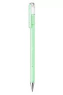 Długopisy - Pentel Hybrid Milky K108-PK żelowy długopis atramentowy, pastelowo-zielony, błyszczący na jasnych i kolorowych papierach, grubość linii 0,4 mm - miniaturka - grafika 1