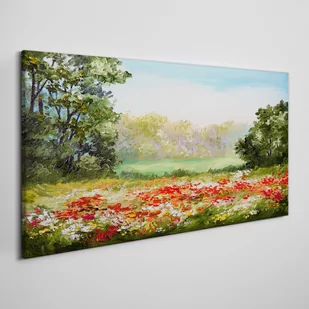 Obraz Canvas kwiaty drzewa przyroda 120x60cm - Obrazy i zdjęcia na płótnie - miniaturka - grafika 1