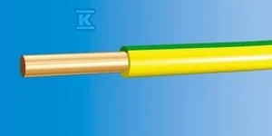 nkt Przewód instalacyjny H07V-U (DY) 2,5 żółto-zielony /100m/ 11091016 - Kable - miniaturka - grafika 1