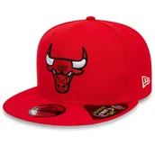 Czapki i chusty sportowe męskie - Czapka New Era 9Fifty Repreve Chicago Bulls 60435185 - czerwona - miniaturka - grafika 1
