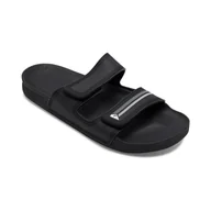 Klapki i japonki męskie - Męskie Klapki QUIKSILVER RIVI DOUBLE ADJUST AQYL101252-XKSK – Czarny - miniaturka - grafika 1