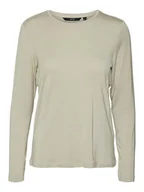 Koszulki i topy damskie - Vero Moda Koszulka w kolorze kremowym - miniaturka - grafika 1