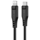 Kable USB - Acefast kabel MFI USB Typ C - Lightning 1,2m, 30W, 3A czarny C3-01-C-L black - miniaturka - grafika 1