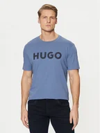 Koszulki męskie - HUGO T-Shirt Dulivio 50467556 Niebieski Regular Fit - miniaturka - grafika 1