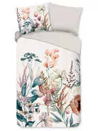 Pościel - Good Morning Komplet pościeli flanelowej "Aime" w kolorze beżowo-białym - miniaturka - grafika 1