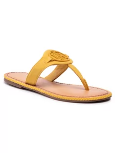 Tommy Hilfiger Japonki Essential Hardware Flat Sandal FW0FW05592 Żółty - Klapki i japonki damskie - miniaturka - grafika 1