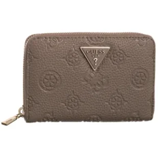 Portfel Cresidia II Slg Medium Zip Around SWPD98 88140 Dark Taupe Logo (GU786-a) Guess - Portfele - miniaturka - grafika 1