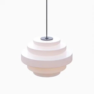 Szklana wisząca lampa Filo Milky 9000PL_G1_L do kuchni biała czarna - Lampy sufitowe - miniaturka - grafika 1