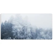 Podkładki na biurko - Mata ochronna z nadrukiem Zimowe drzewa 120x60 cm, Dywanomat - miniaturka - grafika 1