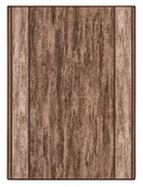 Dywany - Chodnik Nowoczesny Rama Drewno Brąz - miniaturka - grafika 1