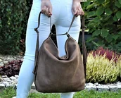 Plecaki - Plecak ze skóry naturalnej - torebka na ramię - miniaturka - grafika 1