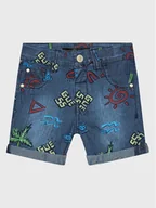 Spodenki damskie - Guess Szorty jeansowe N3GD07 WFGE0 Niebieski Regular Fit - miniaturka - grafika 1