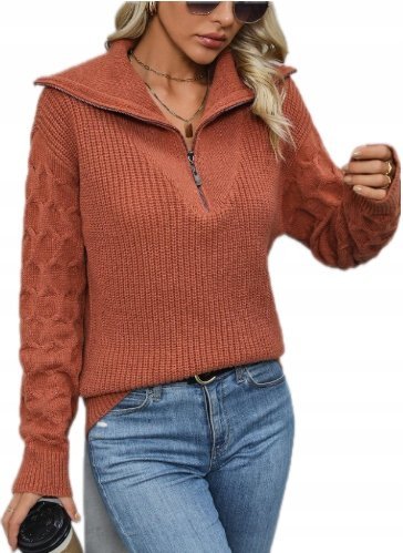 SHEIN SWETER DAMSKI CASUAL Z DŁUGIM RĘKAWEM 38 ŁSI