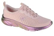 Sneakersy damskie - Skechers D'Lux Comfort - Focal Point 104341-Pnk Damskie Sneakersy Różowe - miniaturka - grafika 1