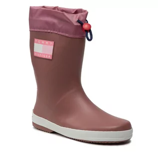 Kalosze damskie - Tommy Hilfiger Kalosze Rain Boot T3X6-30766-0047 S Antique Rose 303 - grafika 1