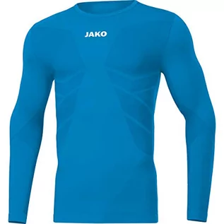 Koszulki sportowe męskie - Jako Comfort 2.0 męska koszulka z długim rękawem, niebieska, XL - grafika 1