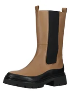 Botki damskie - Gabor Skórzane sztyblety w kolorze jasnobrązowo-czarnym - miniaturka - grafika 1