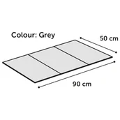 Legowiska dla psów - FLAMINGO Mata chłodząca Fresk Drop, rozmiar L, 90x50 cm, szara - miniaturka - grafika 1