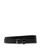 Paski - Calvin Klein Pasek Damski Ck Metal Round Buckle 2.5_Mono K60K613150 Czarny - miniaturka - grafika 1