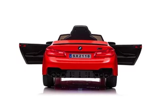 Auto Na Akumulator BMW M5 Czerwone Lakierowane - Pojazdy elektryczne dla dzieci - miniaturka - grafika 3
