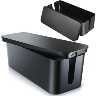 Organizer kabli biurkowy podłogowy pojemnik pudełko na kable listwy Alogy Box L 40cm duży Czarny - Części i akcesoria do laptopów - miniaturka - grafika 14