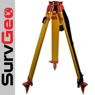 Sprzęt geodezyjny - Statyw drewniany ciężki - PRO dwie blokady SurvGeo - miniaturka - grafika 1