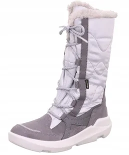 SUPERFIT SZARE ŚNIEGOWCE MŁODZIEŻOWE Z FUTERKIEM I SZNUROWANIEM 38 JŻA - Śniegowce damskie - miniaturka - grafika 1