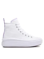 Buty dla dziewczynek - Converse Trampki Chuck Taylor All Star Move Platform A03667C Biały - miniaturka - grafika 1
