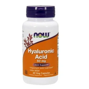 Now Foods NOW Hyaluronic Acid 50mg 60vegcaps - Witaminy i minerały dla sportowców - miniaturka - grafika 3