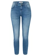 Spodenki damskie - Timezone Dżinsy "Florence" - Skinny fit - w kolorze niebieskim - miniaturka - grafika 1
