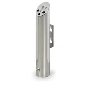 Wyposażenie miejsc publicznych - Zewnętrzna popielniczka ścienna ze stali nierdzewnej, 300 x 62 x 62 mm - miniaturka - grafika 1