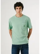 Koszulki męskie - Pepe Jeans Koszulka w kolorze zielonym - miniaturka - grafika 1